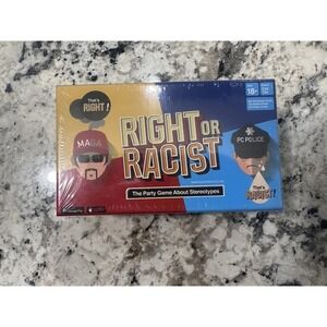 Right or Racist Card Game – New In Box Sealed – Controversial Party Game